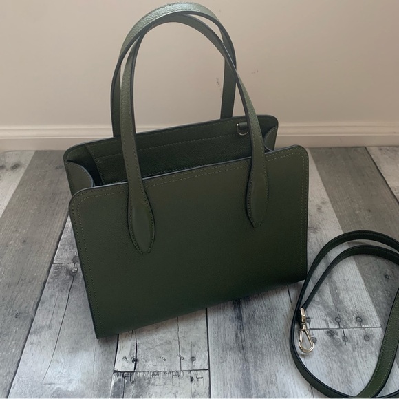 Kate Spade Rowe Small Top Zip Satchel Pebbled Leather in Enchanted Green - 1566 - Picture 2 of 11